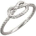 thumbnail image 1 of FB Jewels 14k White Gold Rope Knot Ring Size 7, 1 of 2