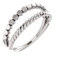 thumbnail image 1 of FB Jewels 14k White Gold Stackable Ring Size 7, 1 of 3