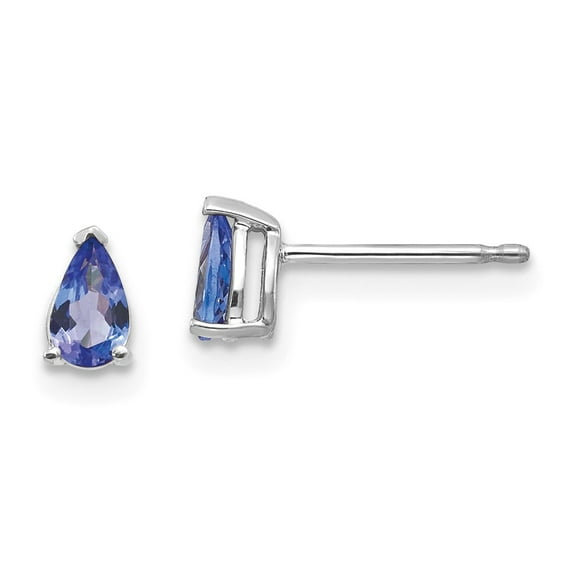 FB Jewels 14k White Gold Tanzanite Earrings