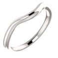 thumbnail image 1 of FB Jewels 14k White Gold Wedding Ring Band for 6.5mm Round Ring Size 7, 1 of 3