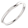 thumbnail image 1 of FB Jewels 14k White Gold Wedding Ring Band for 6mm Round Ring Size 7, 1 of 3