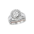 thumbnail image 1 of FB Jewels 14kt Two-tone Gold Womens Round Diamond Bridal Wedding Engagement Ring Band Set 2-1/2 Cttw, 1 of 1