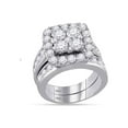 thumbnail image 1 of FB Jewels 14kt White Gold Round Diamond Bridal Wedding Ring Band Set 4-1/4 Cttw Size 6.5, 1 of 1