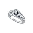 thumbnail image 1 of FB Jewels 14kt White Gold Round Diamond Solitaire Bridal Wedding Engagement Ring 1 Cttw Size 6, 1 of 1