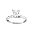 thumbnail image 1 of FB Jewels 14kt White Gold Womens Princess Diamond Solitaire Bridal Wedding Engagement Ring 3/8 Cttw, 1 of 1