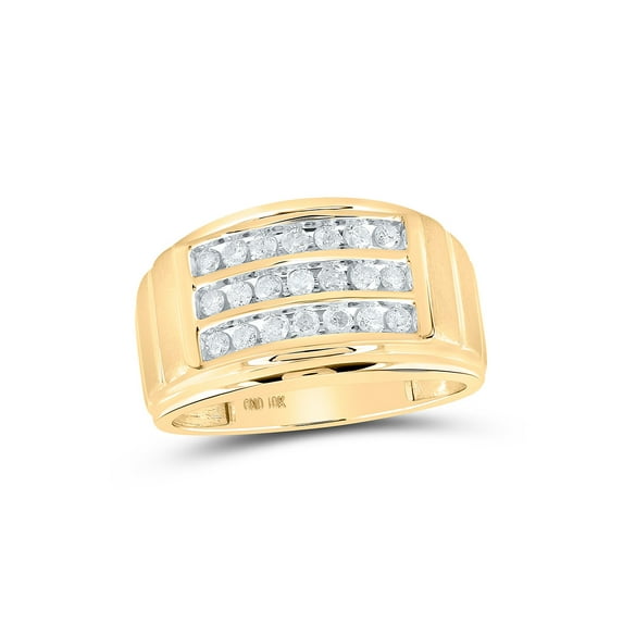 FB Jewels 14kt White Gold Womens Round Diamond 5-stone Crossover Ring 1/2 Cttw Size 9