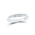thumbnail image 1 of FB Jewels 14kt White Gold Womens Round Diamond Slender 2.5mm Wedding Band 1/4 Cttw Ring Size 7, 1 of 1