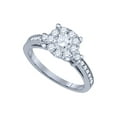 thumbnail image 1 of FB Jewels 14kt White Gold Womens Round Diamond Solitaire Bridal Wedding Engagement Ring 1.00 Cttw, 1 of 1