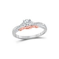 thumbnail image 1 of FB Jewels 14kt White Gold Womens Round Diamond Solitaire Bridal Wedding Engagement Ring 1/3 Cttw, 1 of 2