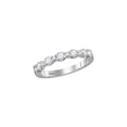 thumbnail image 1 of FB Jewels 14kt White Gold Womens Round Diamond Wedding Anniversary Band Ring 1/2 Cttw, 1 of 1