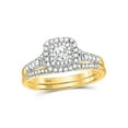 thumbnail image 1 of FB Jewels 14kt Yellow Gold Round Diamond Bridal Wedding Ring Band Set 1/2 Cttw, 1 of 1