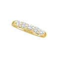 thumbnail image 1 of FB Jewels 14kt Yellow Gold Womens Round Diamond 5-stone Wedding Anniversary Band 1 Cttw Size 7.5, 1 of 1