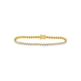 thumbnail image 1 of FB Jewels 14kt Yellow Gold Womens Round Diamond Classic Tennis Bracelet 2 Cttw, 1 of 2
