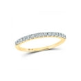 thumbnail image 1 of FB Jewels 14kt Yellow Gold Womens Round Diamond Wedding Anniversary Band 1/4 Cttw Size 5, 1 of 1