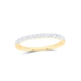 thumbnail image 1 of FB Jewels 14kt Yellow Gold Womens Round Diamond Wedding Band 1/6 Cttw, 1 of 2