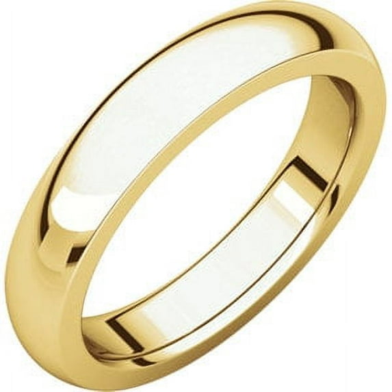 FB Jewels 22K Yellow Gold 4mm Heavy Comfort Fit Mens Wedding Ring Band