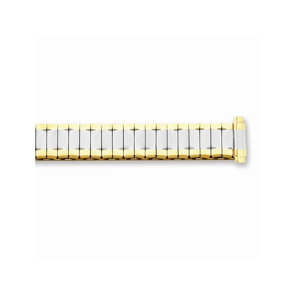FB Jewels Ladies Long 9-13mm Two-tone Expansion Watch Band