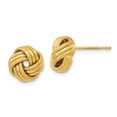 thumbnail image 1 of FB Jewels Leslie's 14K Yellow Gold Knot Polished D/C Post Earrings, 1 of 3