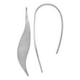 thumbnail image 1 of FB Jewels Leslie's Sterling Silver Rhodium-plated Polished & Brushed Earrings, 1 of 2