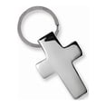 thumbnail image 1 of FB Jewels Polished Nickel-plated Cross Key Ring, 1 of 1
