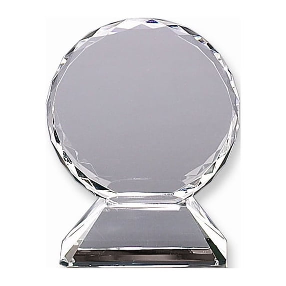 FB Jewels Round 5.75in Optic Glass Trophy on Base