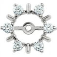 thumbnail image 1 of FB Jewels Set 14k White Gold Pair Polished 1/3 CTW Diamond Earring Jackets, 1 of 1