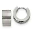 thumbnail image 1 of FB Jewels Stainless Steel Brushed and Polished 7.0mm Hinged Hoop Earrings, 1 of 3