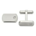 thumbnail image 1 of FB Jewels Stainless Steel Diamond Accent Cufflinks, 1 of 3