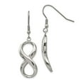 thumbnail image 1 of FB Jewels Stainless Steel Polished Infinity Symbol Shepherd Hook Earrings, 1 of 4