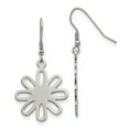 thumbnail image 1 of FB Jewels Stainless Steel Polished Large Flower Dangle Earrings, 1 of 4