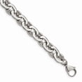 thumbnail image 1 of FB Jewels Stainless Steel Polished Ovals 8.25in Bracelet, 1 of 4