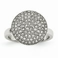 thumbnail image 1 of FB Jewels Stainless Steel Polished w/ Preciosa Crystal Circle Ring, 1 of 5