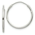 thumbnail image 1 of FB Jewels Sterling Silver 1.3mm Hoop Earrings, 1 of 3
