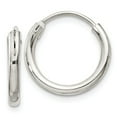 thumbnail image 1 of FB Jewels Sterling Silver 2mm Hoop Earrings, 1 of 3