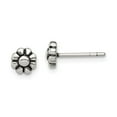 thumbnail image 1 of FB Jewels Sterling Silver Antique Flower Stud Earrings, 1 of 3