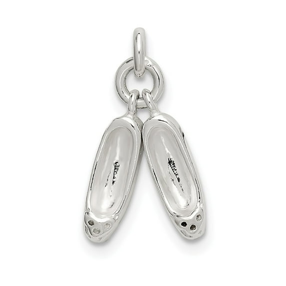 FB Jewels Sterling Silver Ballet Slippers Charm