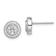 thumbnail image 1 of FB Jewels Sterling Silver & CZ Brilliant Embers Polished Post Earrings, 1 of 2