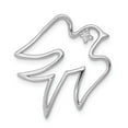 thumbnail image 1 of FB Jewels Sterling Silver CZ Dove Pendant, 1 of 4