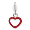 thumbnail image 1 of FB Jewels Sterling Silver Enameled Heart Charm, 1 of 4