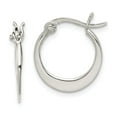 thumbnail image 1 of FB Jewels Sterling Silver Flat Hoop Earrings, 1 of 2