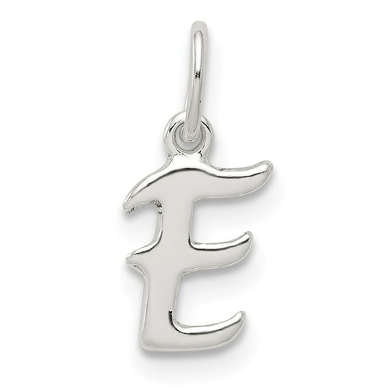 FB Jewels Sterling Silver Initial E Pendant