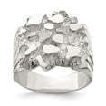 thumbnail image 1 of FB Jewels Sterling Silver Men's Nugget Ring, 1 of 2