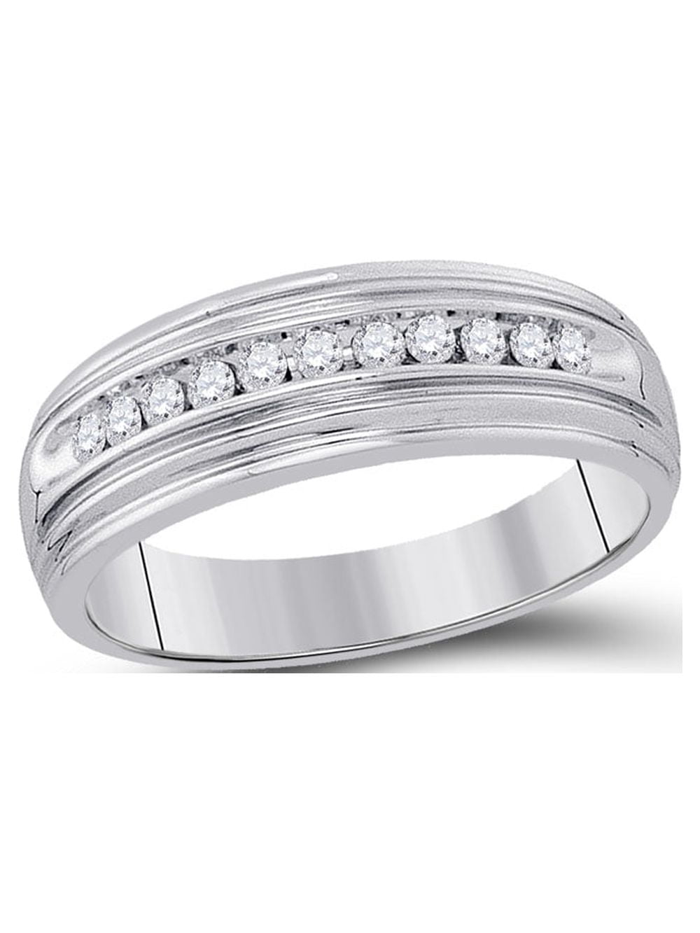 Sterling Silver Square Fashion Ring With Round Diamonds - 1/4 Carat Total Weight, 3.55g - View #7