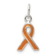 thumbnail image 1 of FB Jewels Sterling Silver Orange Enameled Awareness Charm, 1 of 4