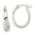 thumbnail image 1 of FB Jewels Sterling Silver Oval Hoop Earrings, 1 of 2
