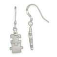 thumbnail image 1 of FB Jewels Sterling Silver Polished CZ Puzzle Pieces Dangle Earrings, 1 of 2