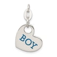 thumbnail image 1 of FB Jewels Sterling Silver Polished Enamel Boy Charm, 1 of 4