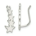 thumbnail image 1 of FB Jewels Sterling Silver Polished Star Ear Climber Earrings, 1 of 3