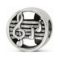 thumbnail image 1 of FB Jewels Sterling Silver Reflections Music Notes & Staff Bead, 1 of 2