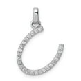thumbnail image 1 of FB Jewels Sterling Silver Rhodium-plated CZ Pendant, 1 of 4